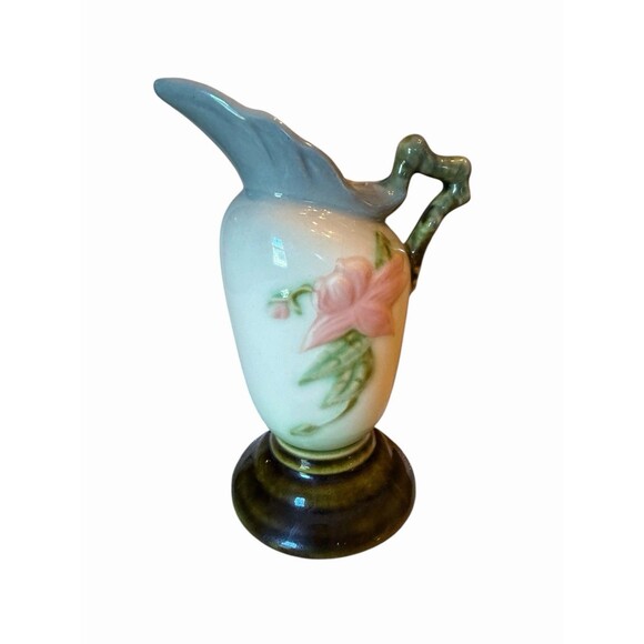 hull Other - Vtg Hull Woodland Art Pottery Vase Ewer Jug Pitcher Art Deco 6”H